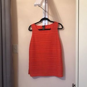 Orange sleeveless Ann Taylor top